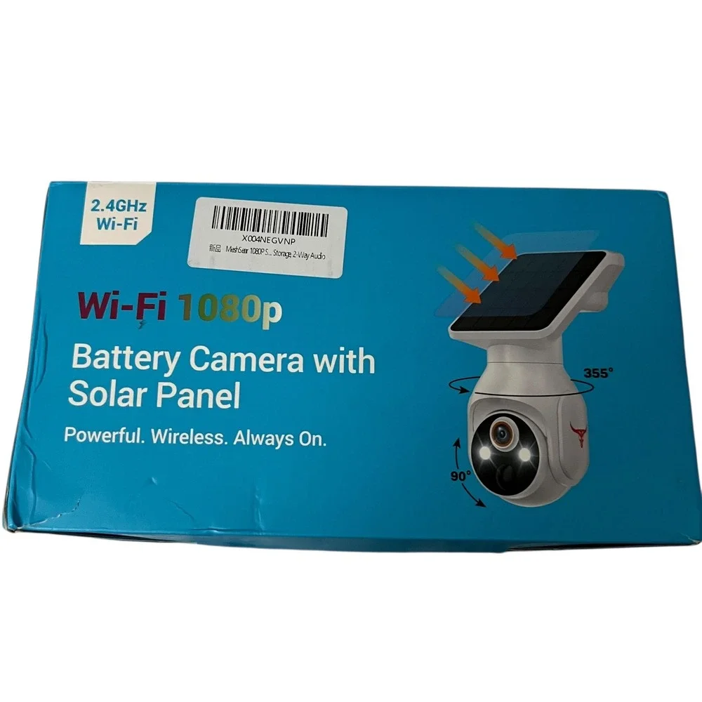 Wi-Fi 1080p‎ Battery Camera with Solar Panel Wireless Outdoor Security